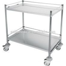 hospital used stainless steel instrument trolley